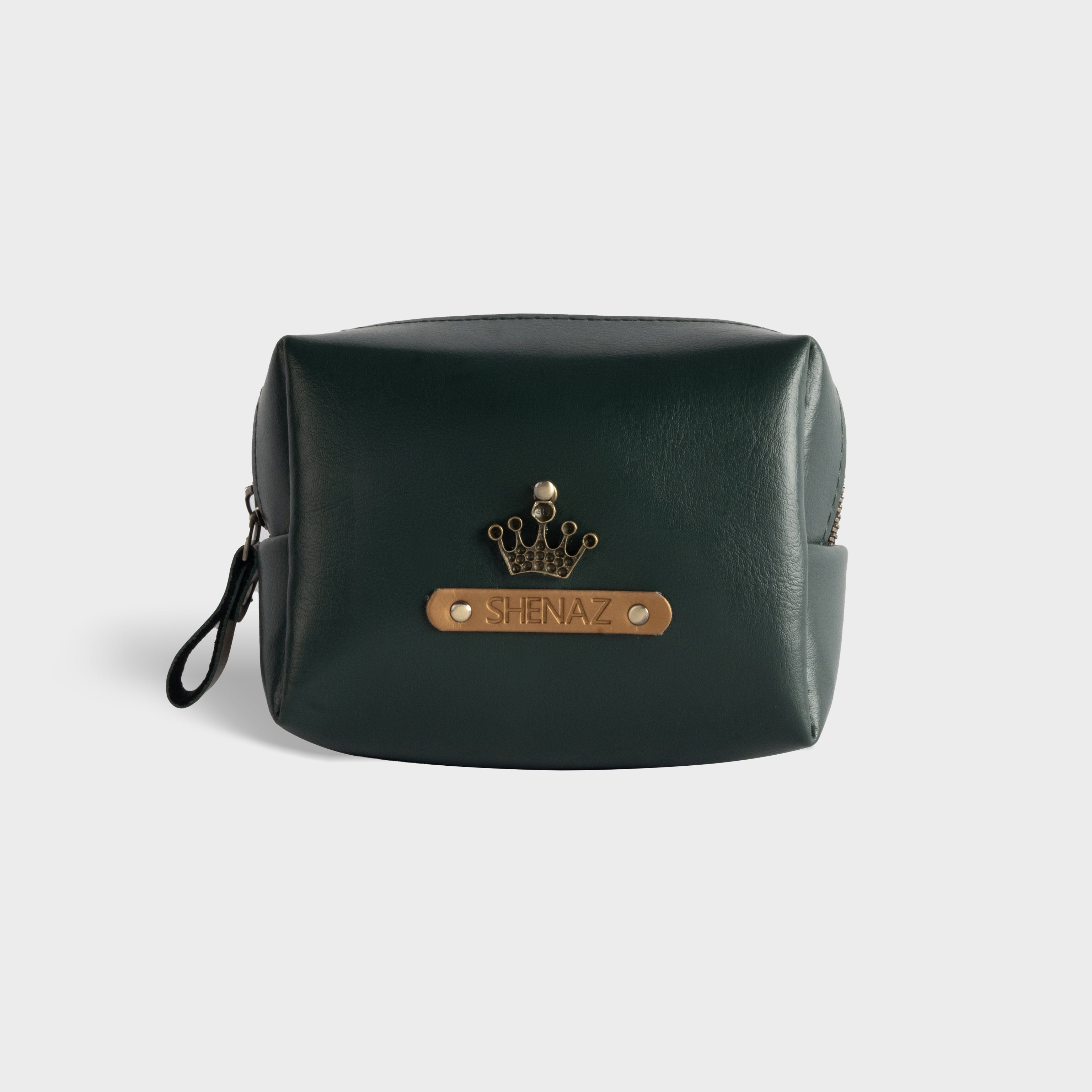 Personalised Daily Travel Pouch -Green, Travel pouch, Travel pouch organizer for toiletries, Best travel pouch for toiletries and cosmetics for women