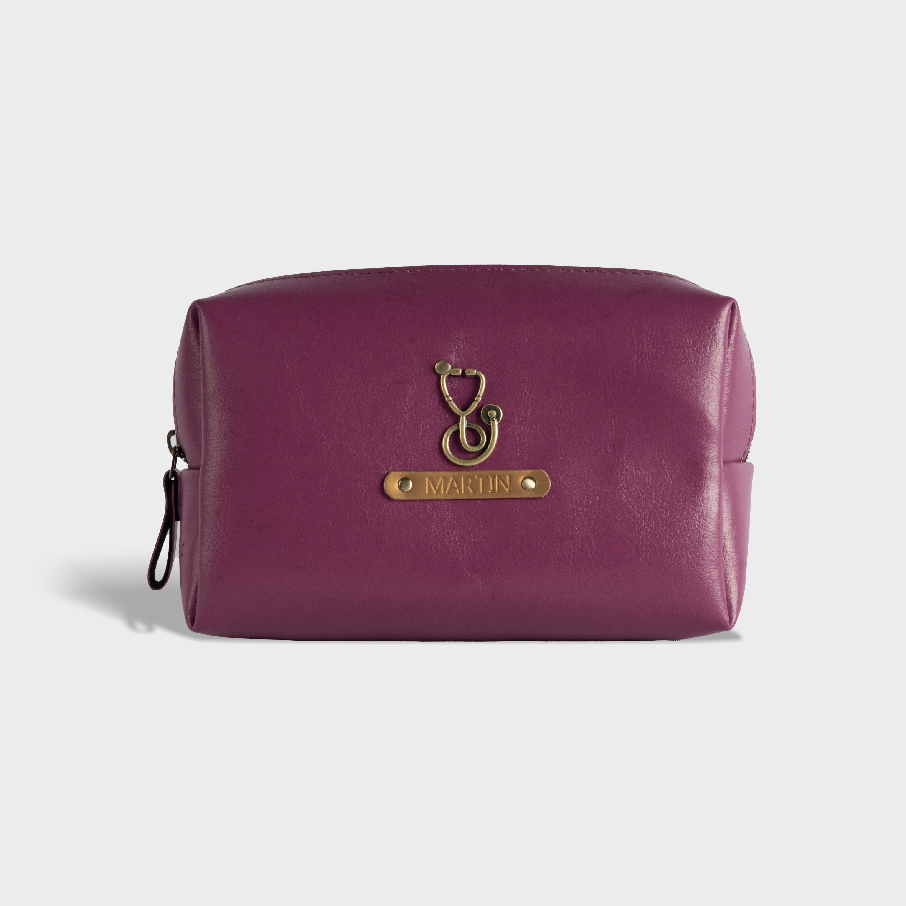 Personalised Travel Pouch -Purple, Travel pouch, Travel pouch organizer for toiletries, Best travel pouch for toiletries and cosmetics for women
