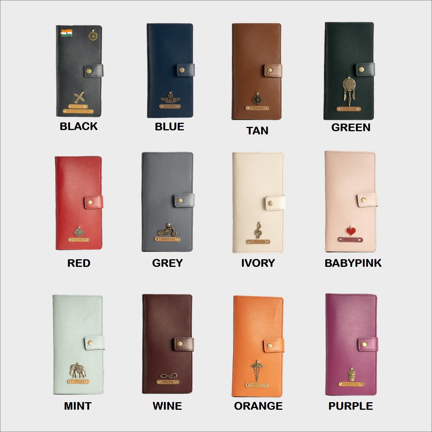 Personalised Ex Travel Wallet - Set of 2