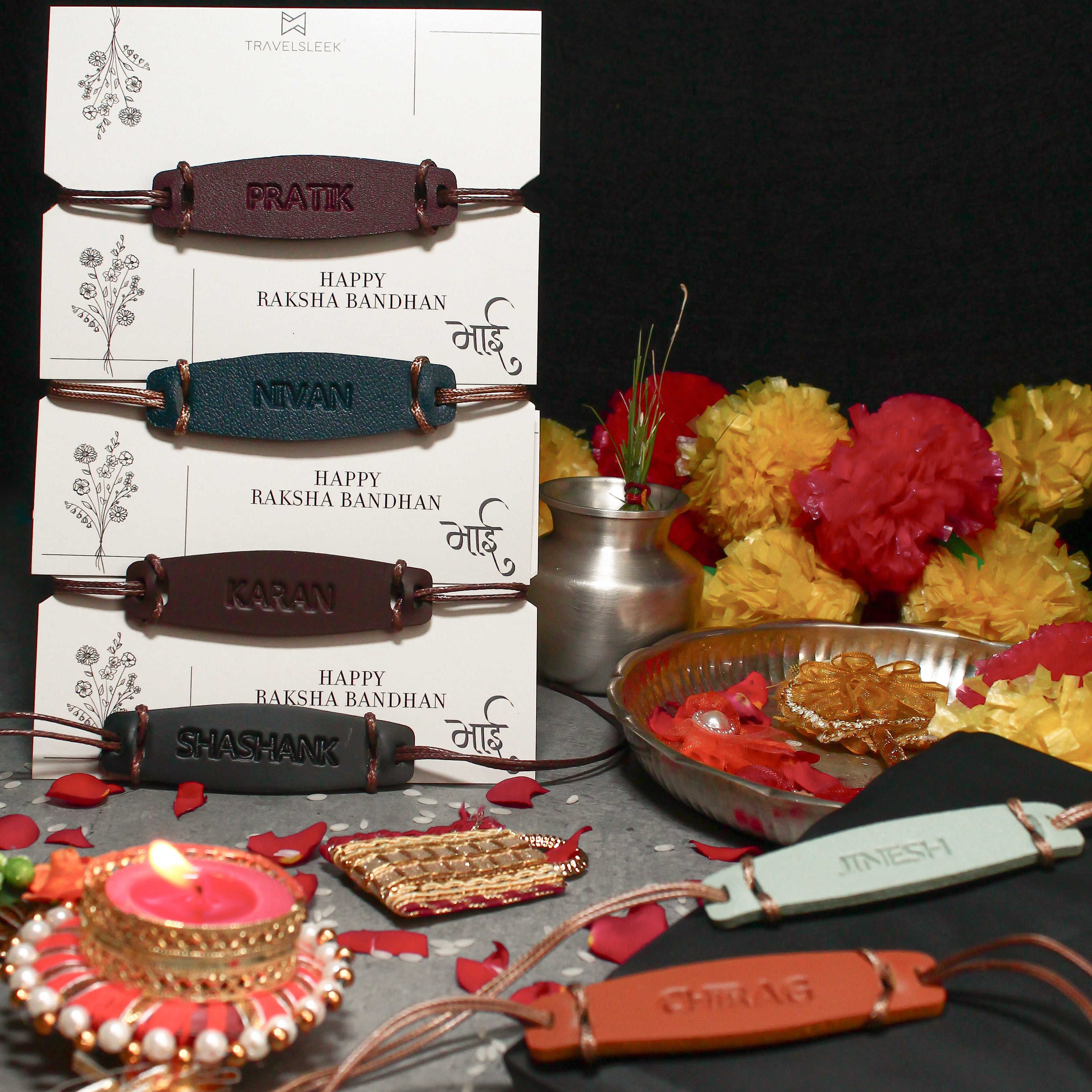 Personalised Rakhi -Brown