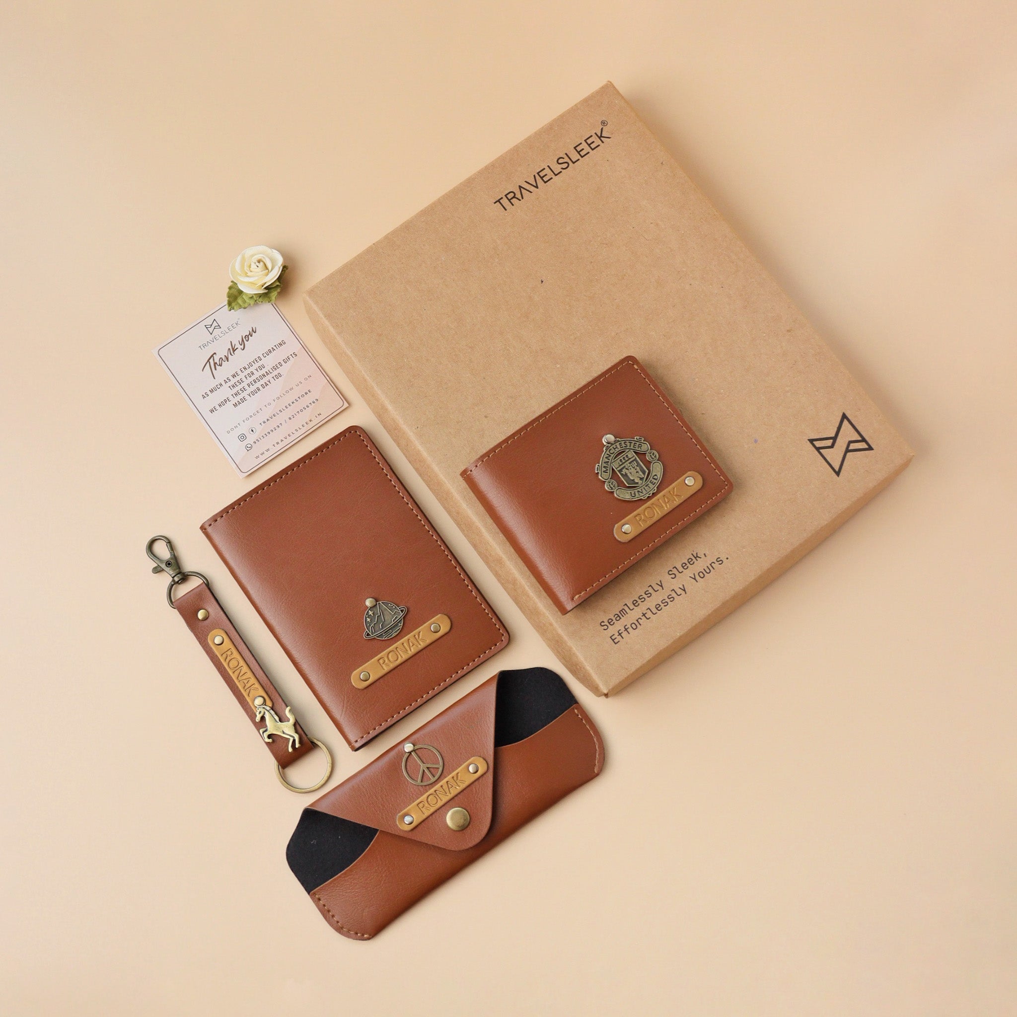 Mens wallet and keychain, Gift for him , Hamper for men, Gift ideas for men, personalised gift, Slim leather wallets for men