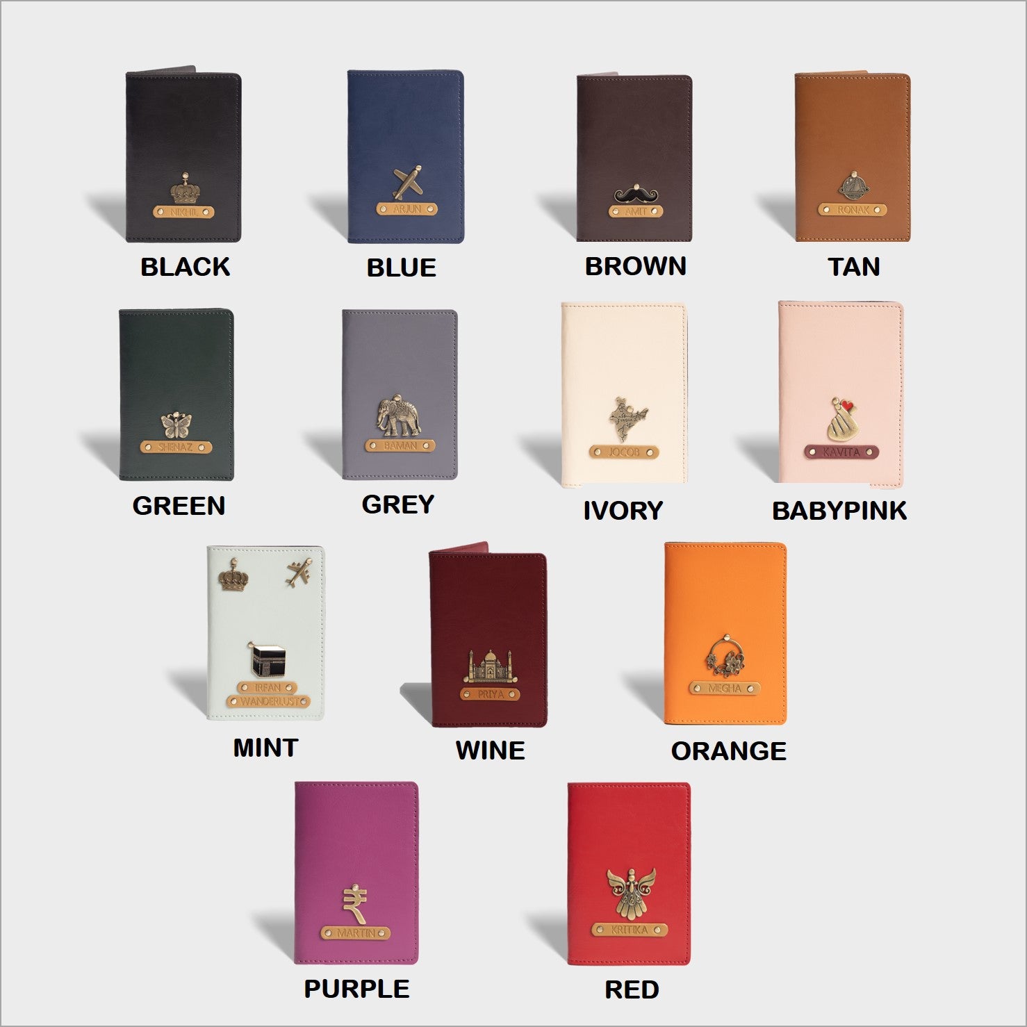 Customized Passport Holder, Passport wallet, Personalized passport holder