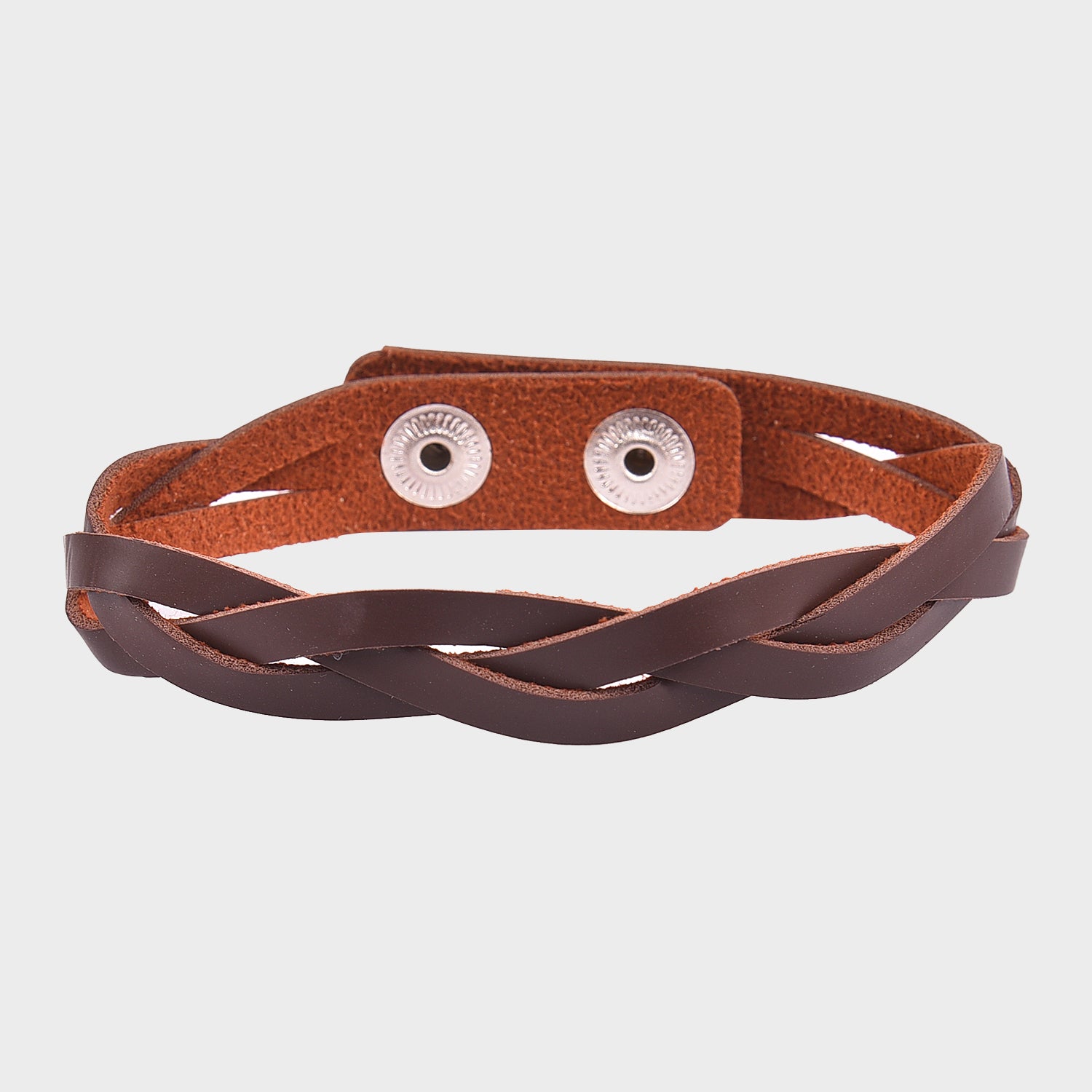 Weaved Rakhi Band - Brown