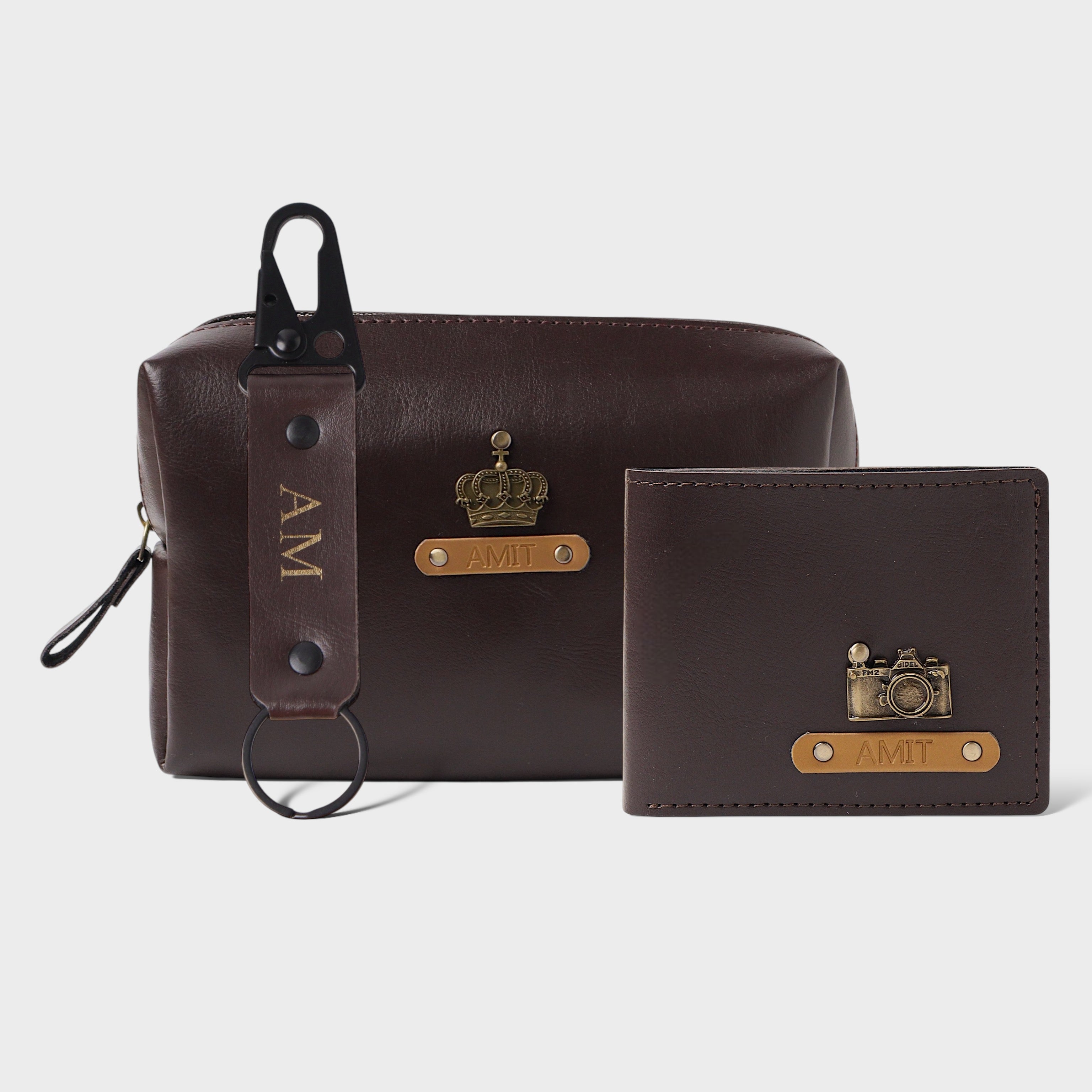 Customised Hamper for Him - Brown, Travel pouch, Travel pouch organizer for toiletries, Best travel pouch for toiletries and cosmetics for women