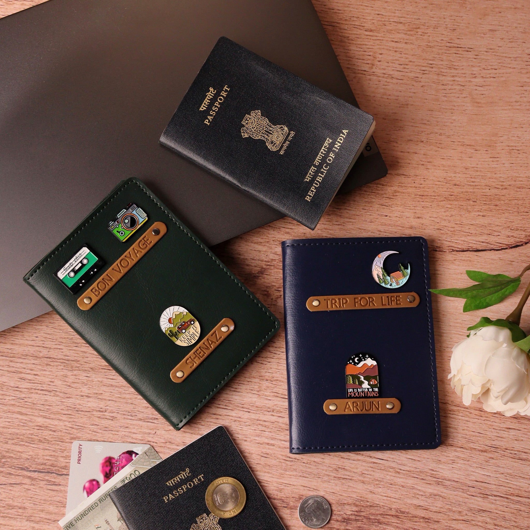 Customized Passport Holder, Passport wallet, Personalized passport holder