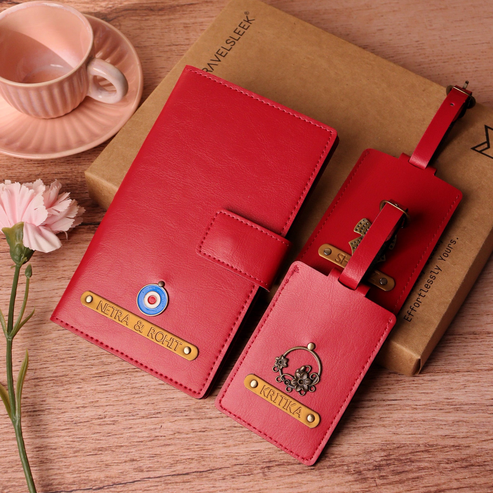 Customised Couple passport set,