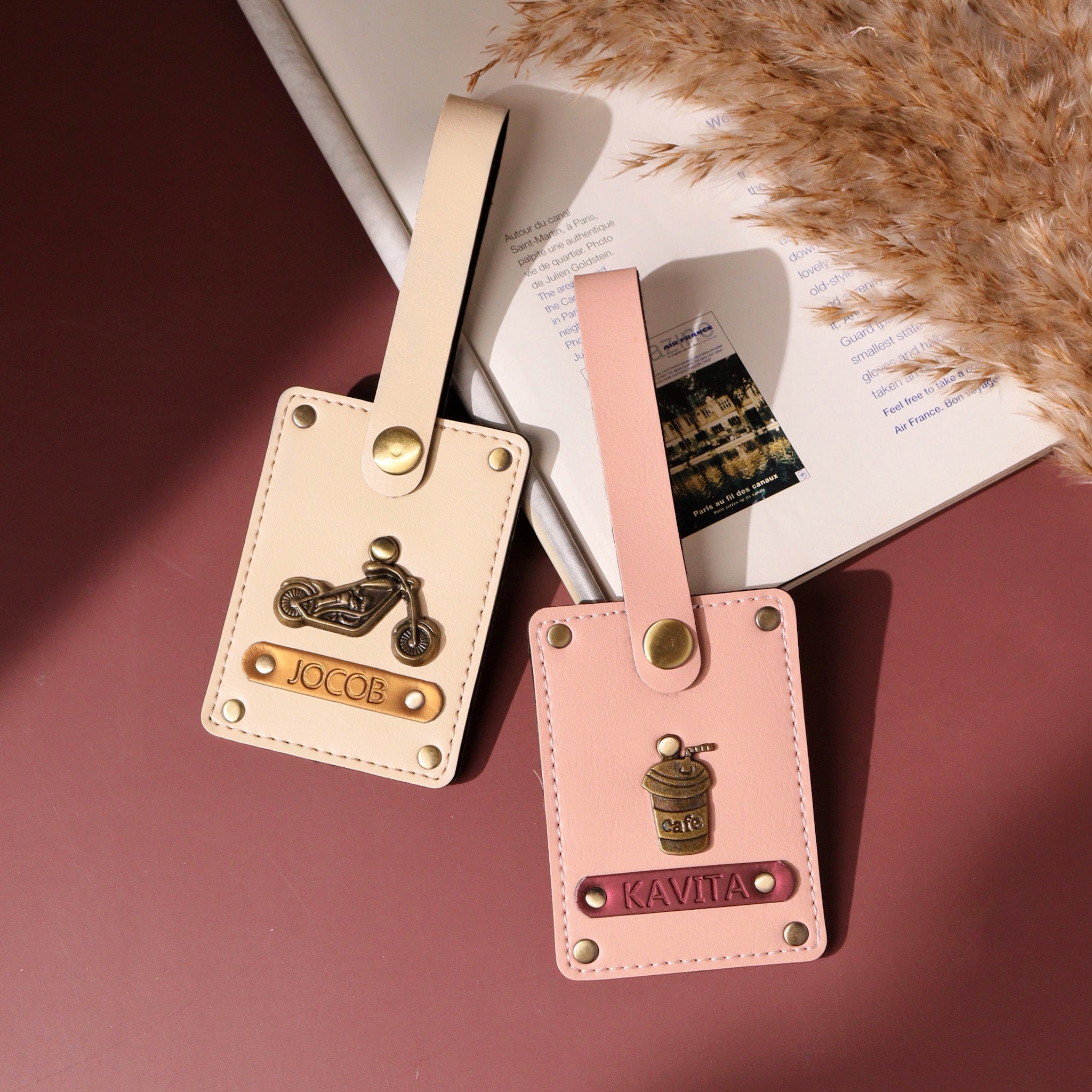 Personalised Luggage Tag set of