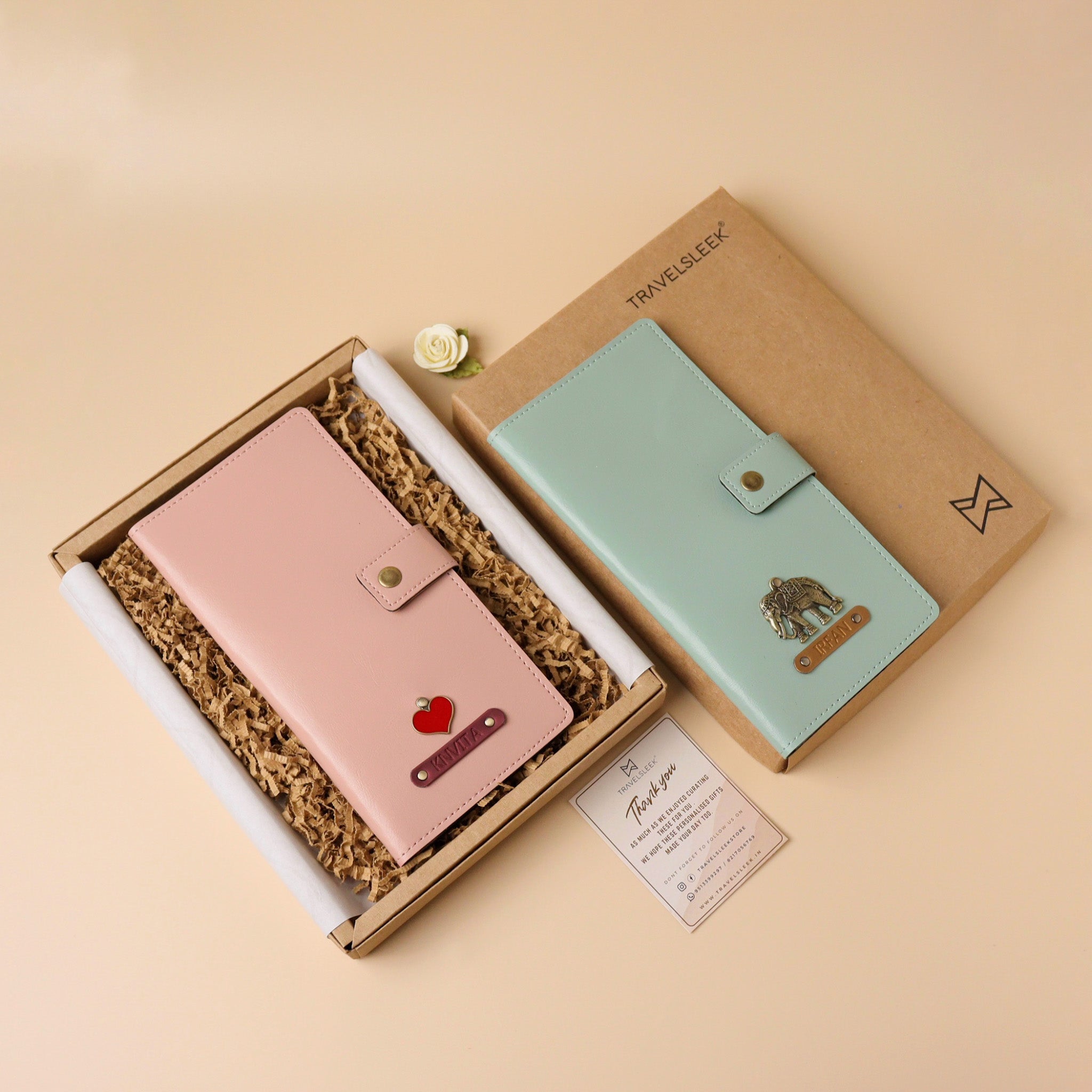 Personalised Ex Travel Wallet - Set of 2