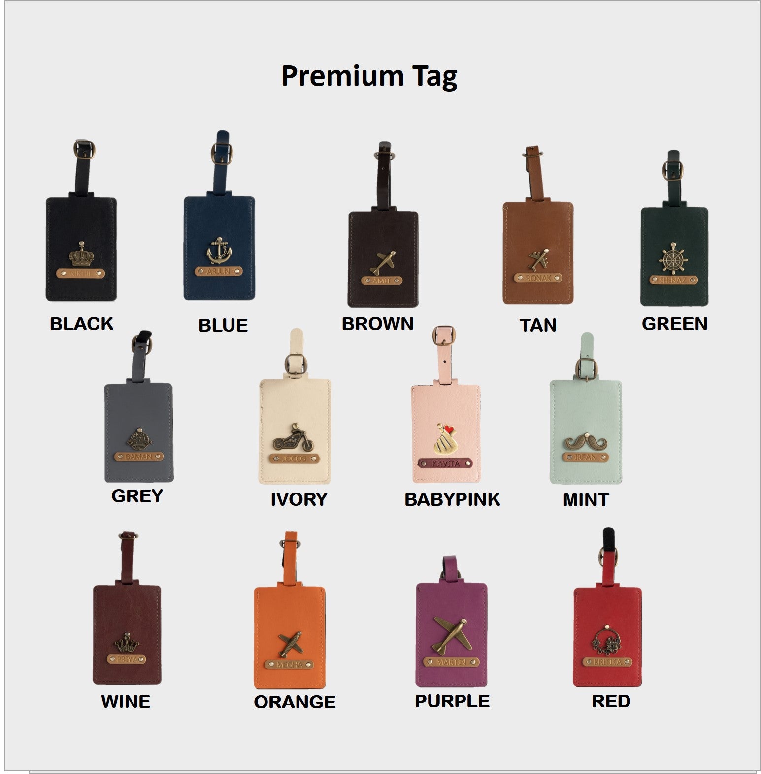 Personalised Premium Tag - Set of 2