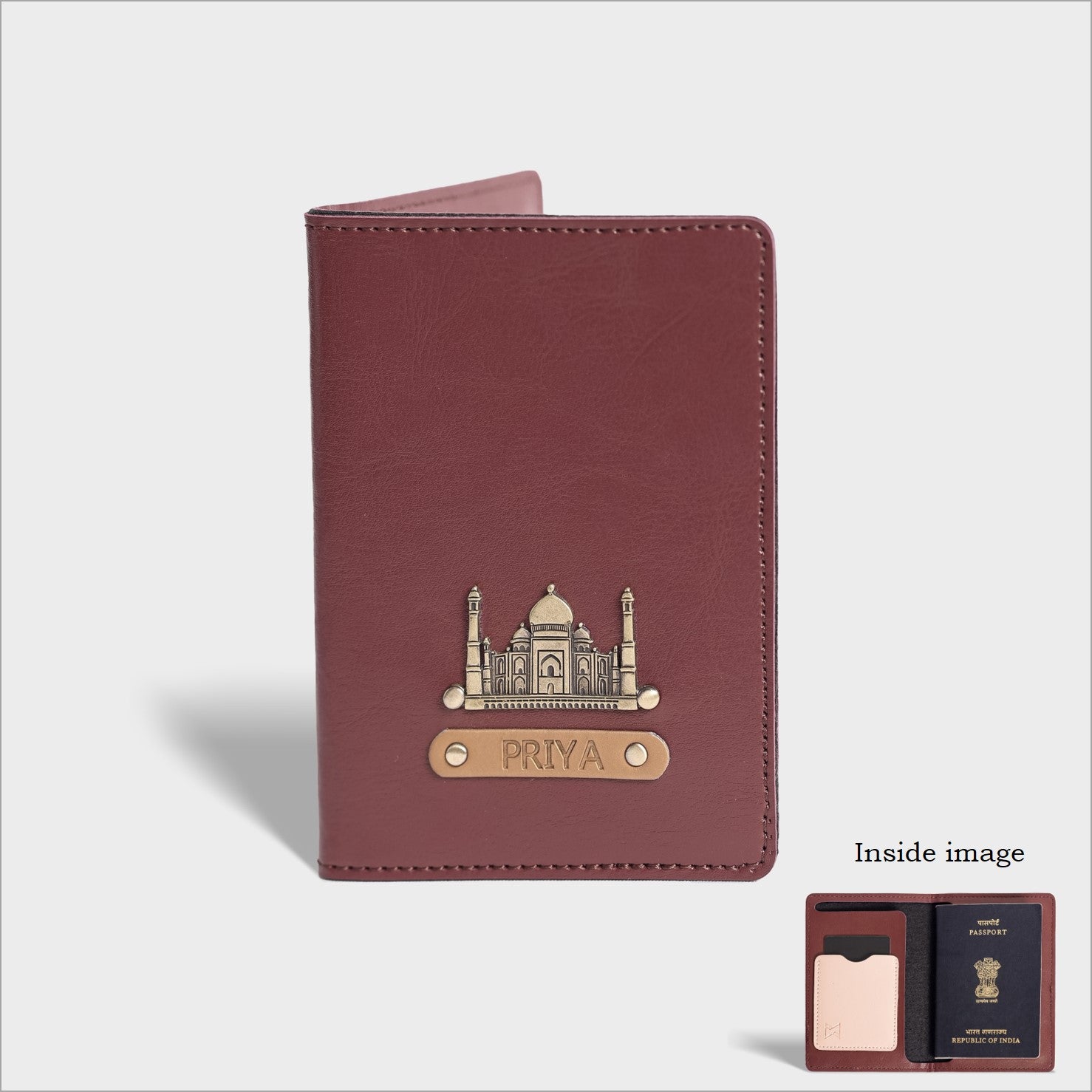Personalized passport holder, Passport wallet, Passport holder