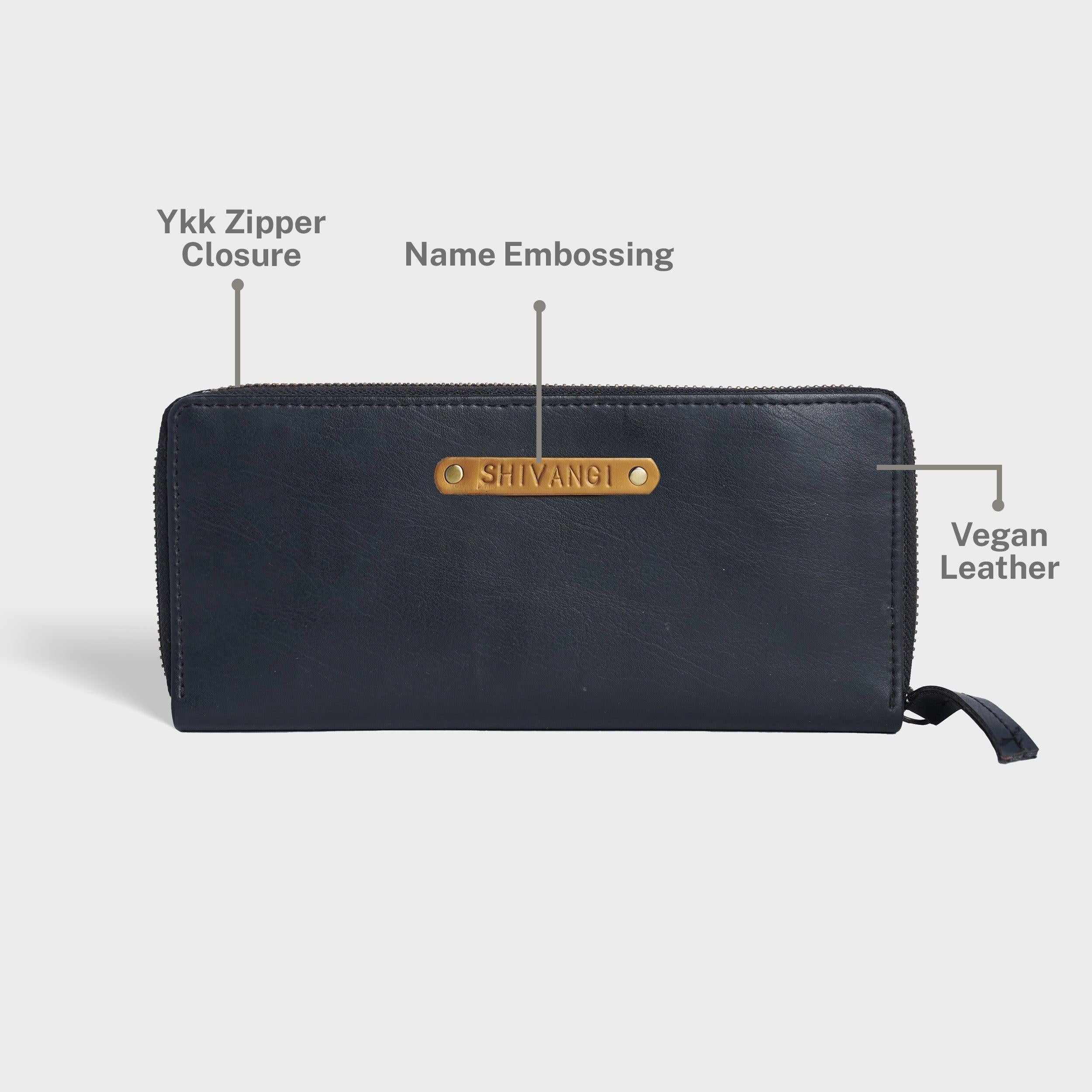 Executive Vegan Leather RFID Ladies Wallet - Travelsleek