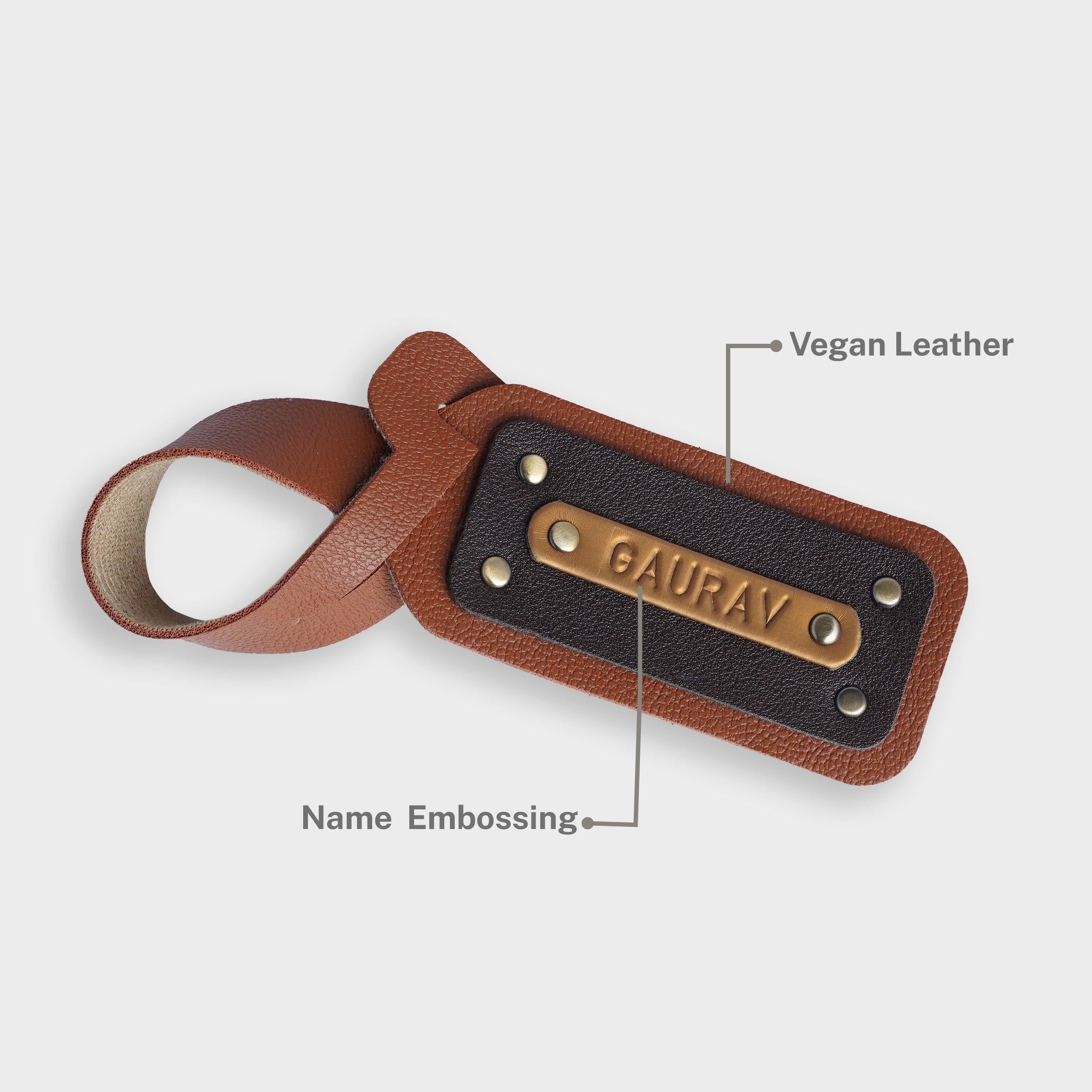MINI TAG - Travelsleek, Luggage tags, Personalized luggage tags, Personalized travel luggage tags, Custom luggage tags for travel, Best personalized luggage tags for travel with name engraving