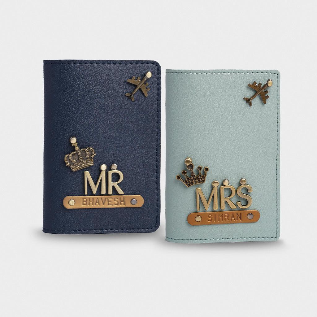 Couple Passport Cover, Couple Passport Holder, Personalized Couple Passport Holder, Customized Passport Holder, Passport wallet, Personalized passport holder