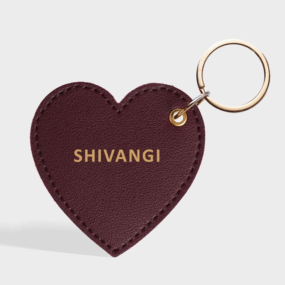 Personalised Heart Keychain - Travelsleek