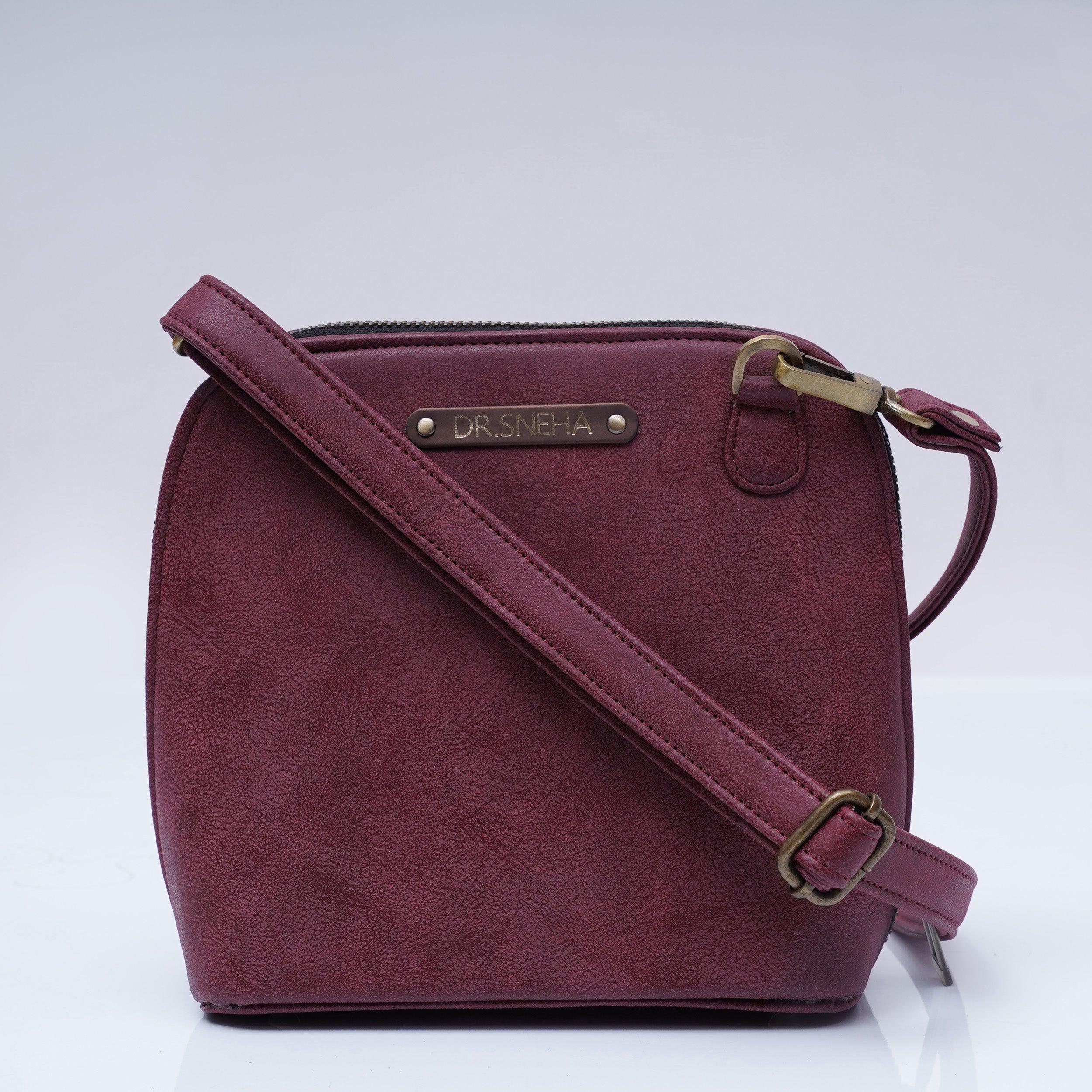 Personalised Trapeze Crossbody Sling - Acai - Travelsleek