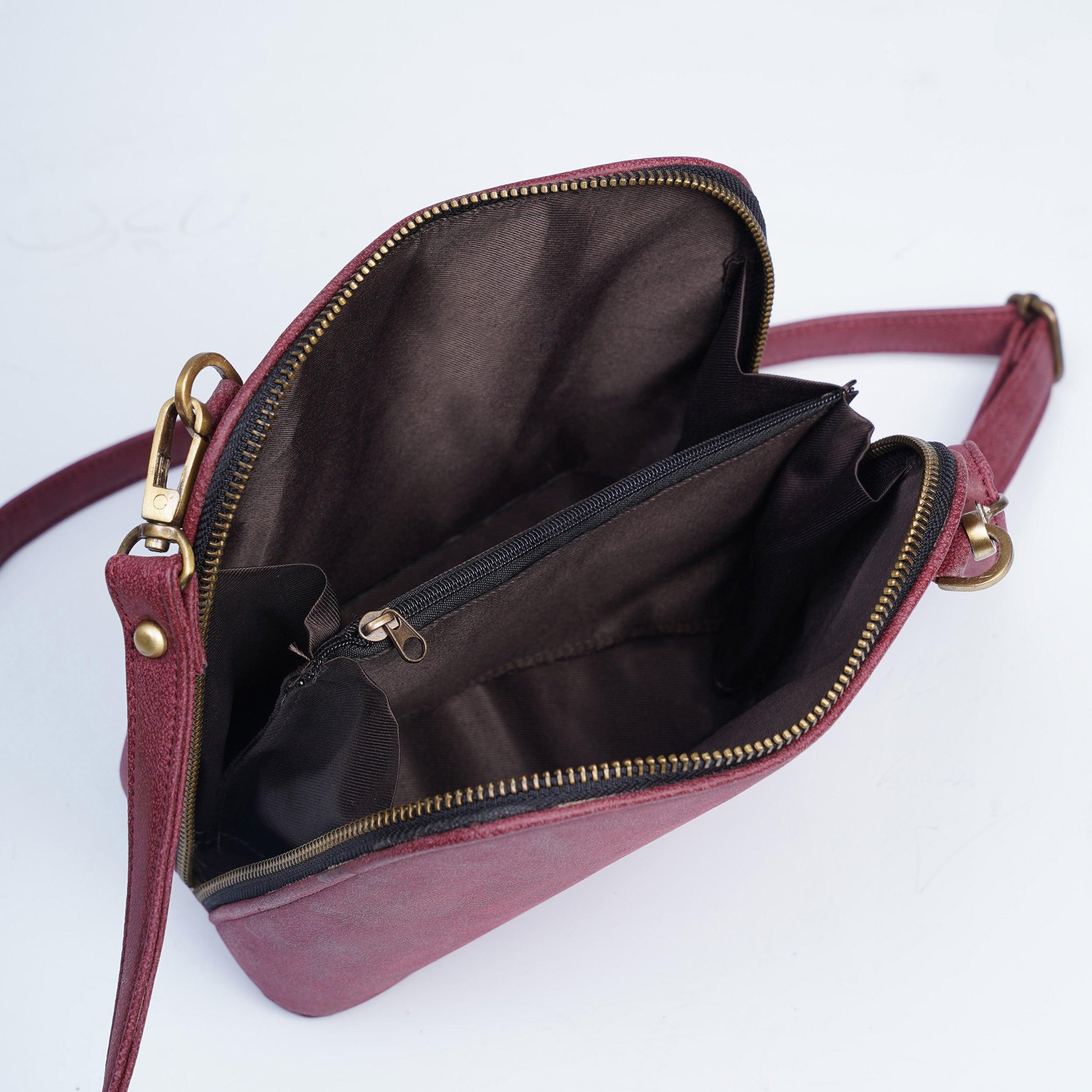 Personalised Trapeze Crossbody Sling - Acai - Travelsleek