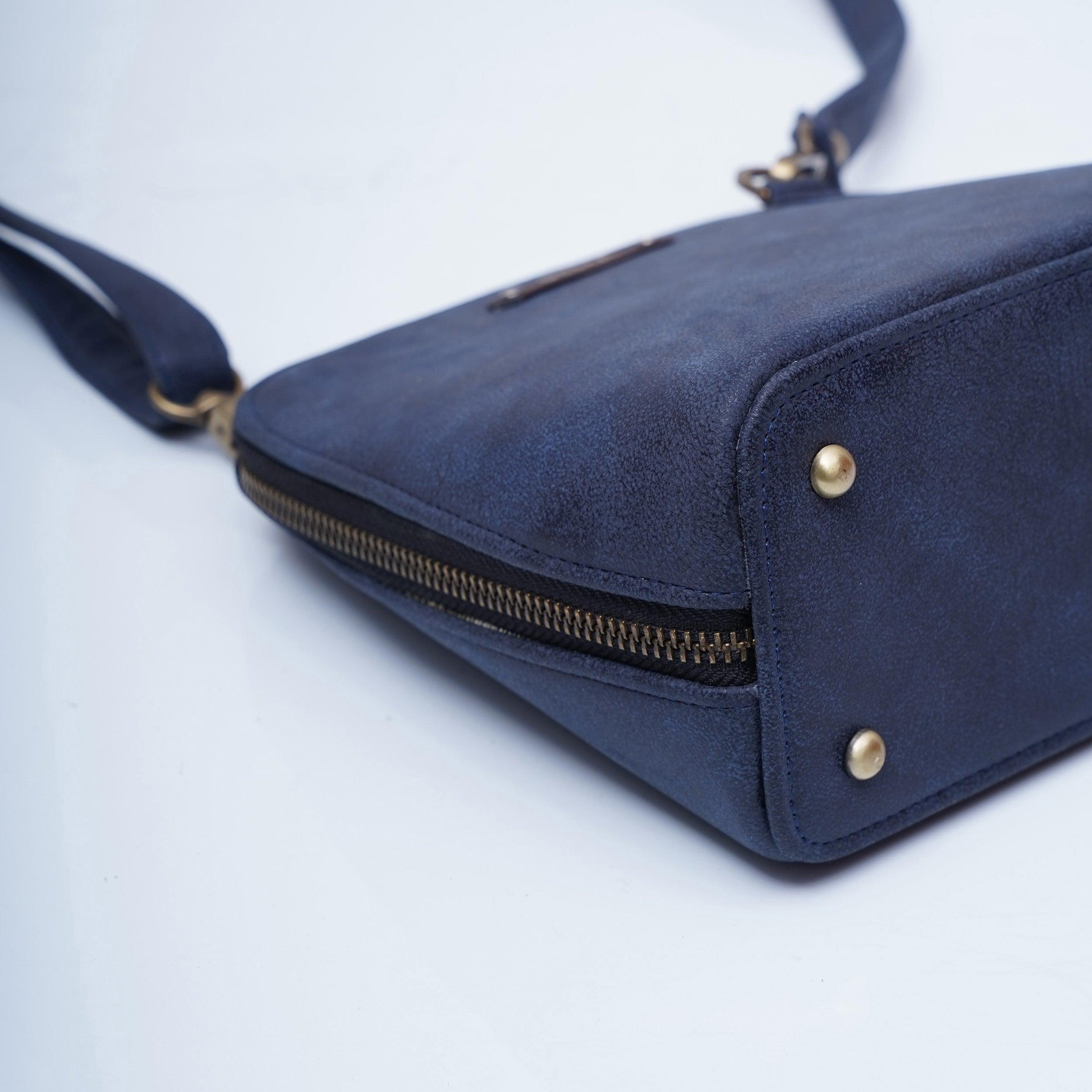 Personalised Trapeze Crossbody Sling - Blue - Travelsleek