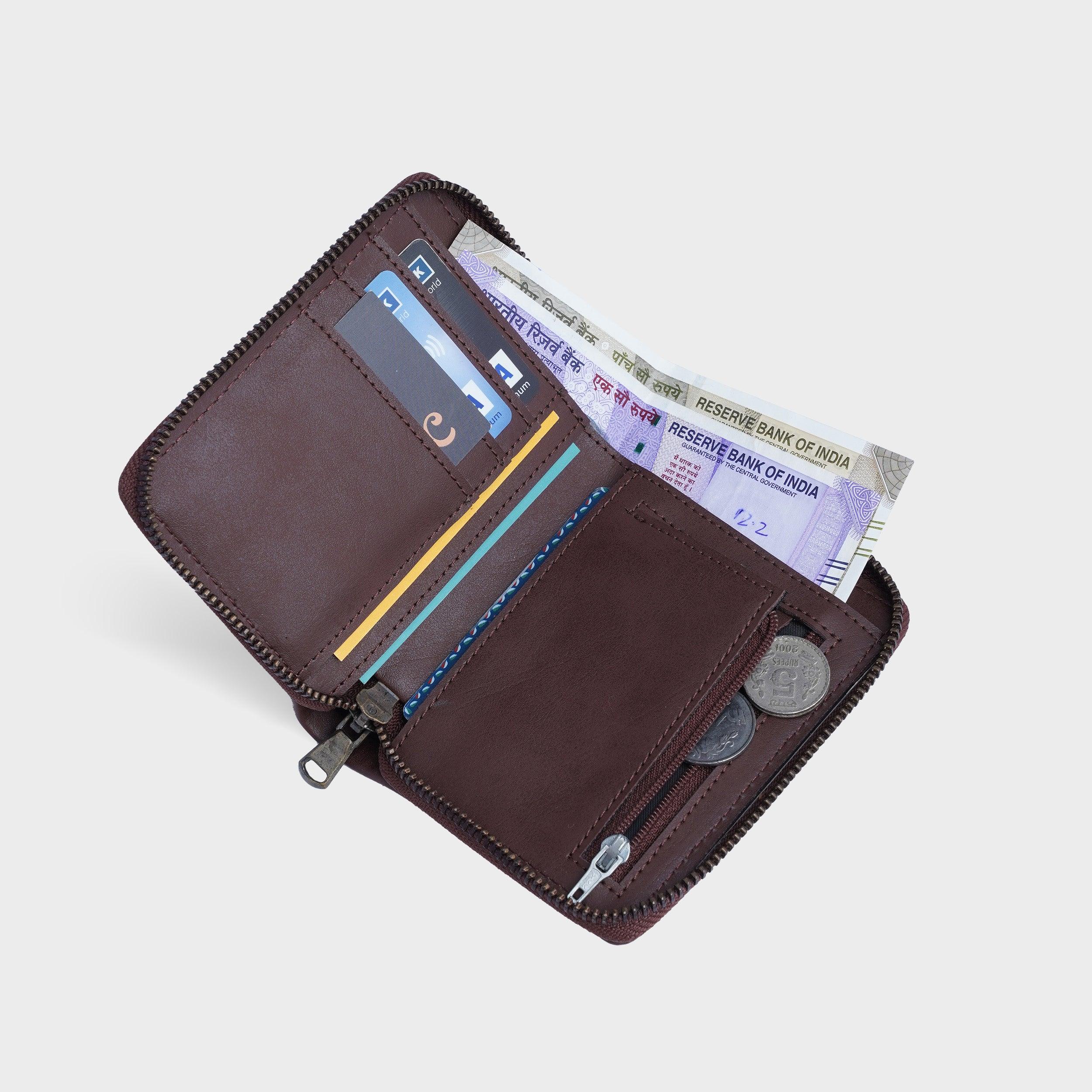 RFID Unisex Zip wallet - Travelsleek, Slim leather wallets for men, Wallets for men, personalised gift