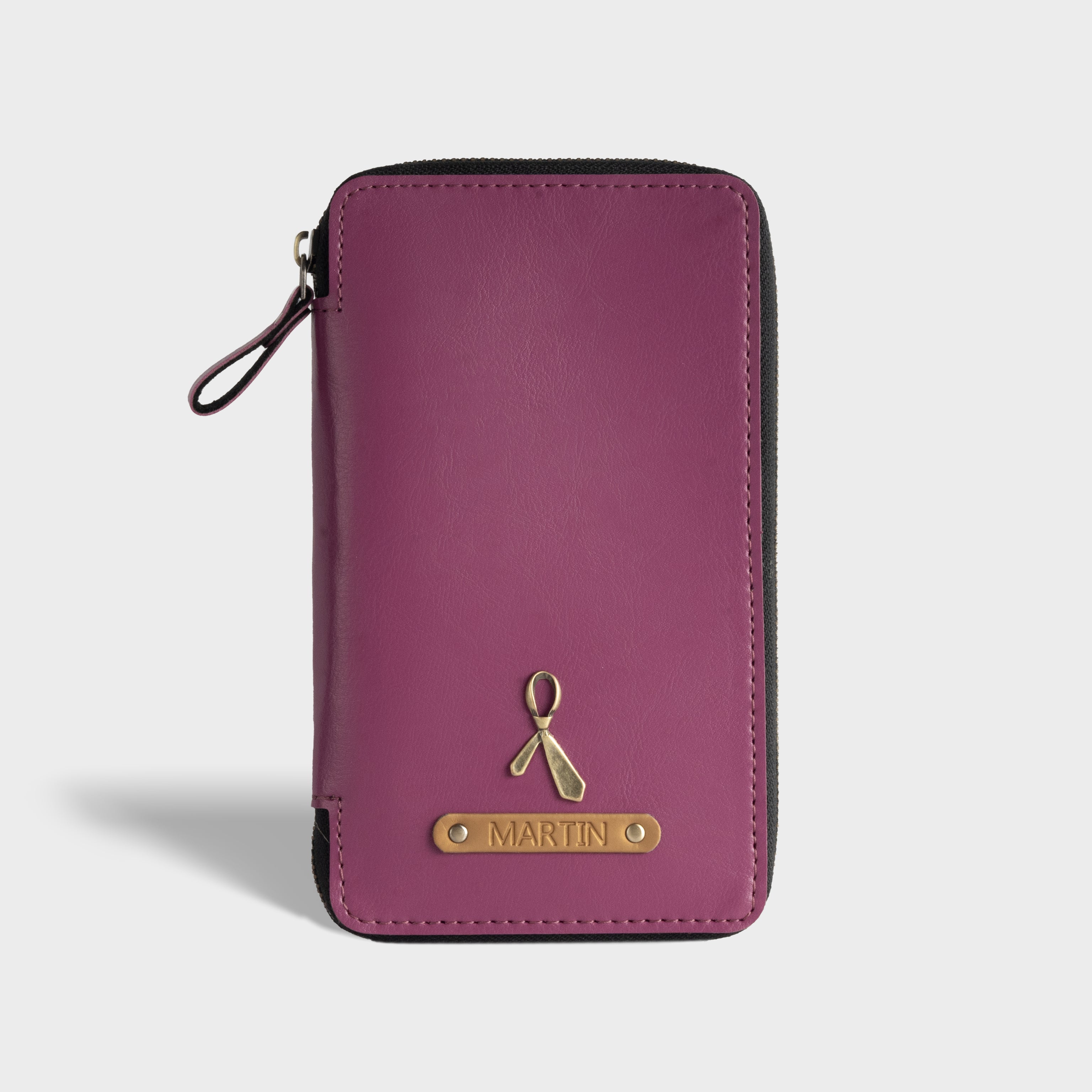 Personalised Zippered Travel Wallet