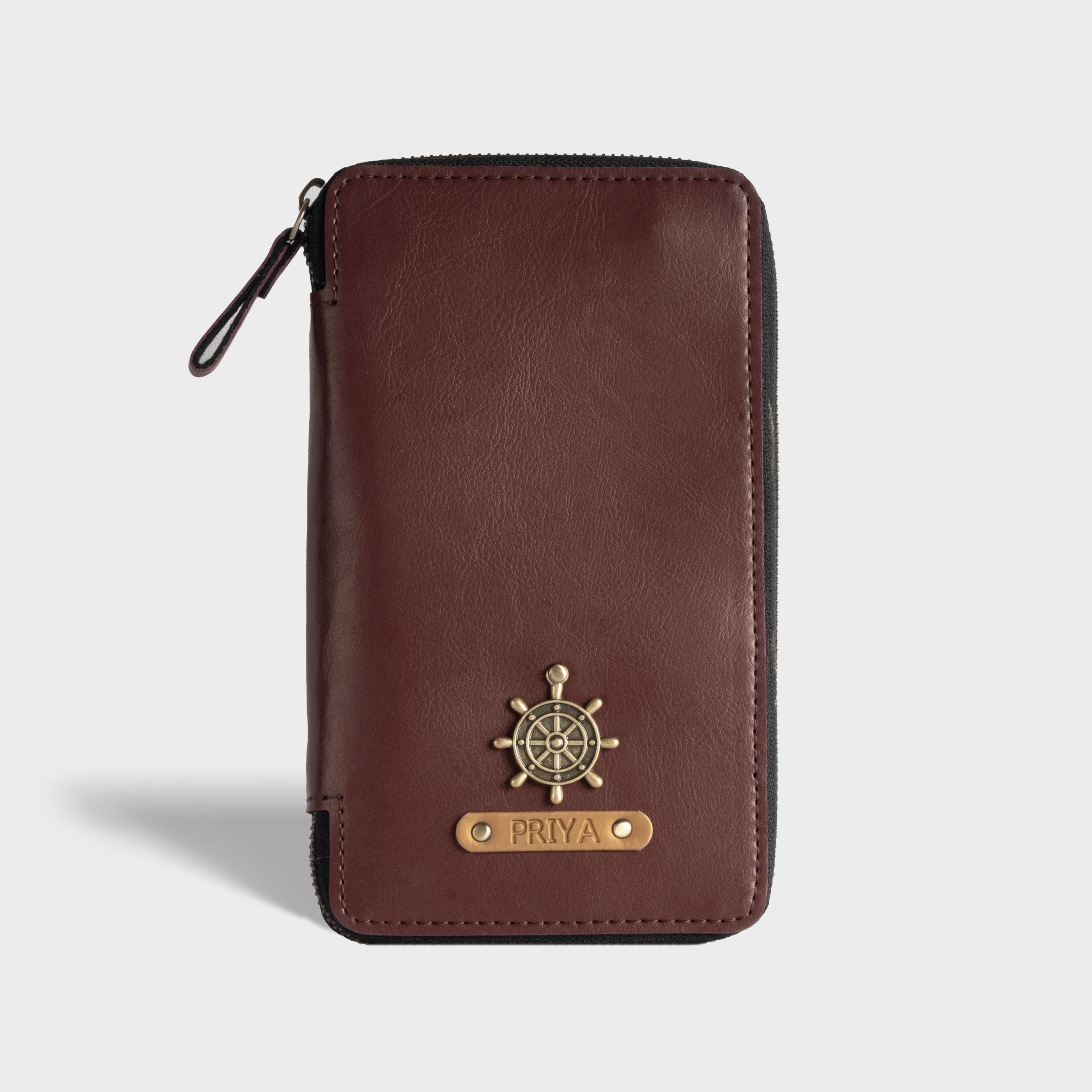 Personalised Zippered Travel Wallet