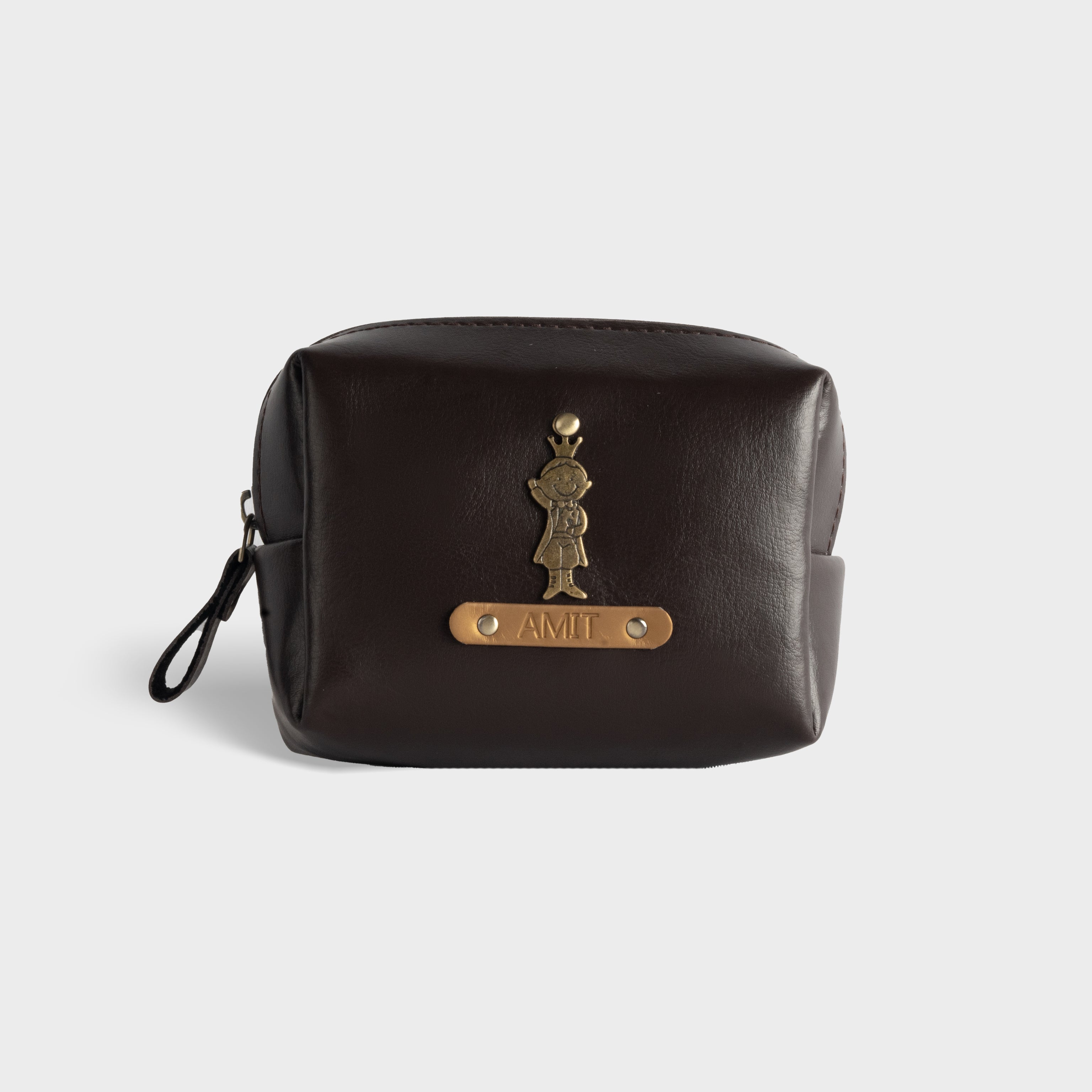 Personalised Daily Travel Pouch -Brown