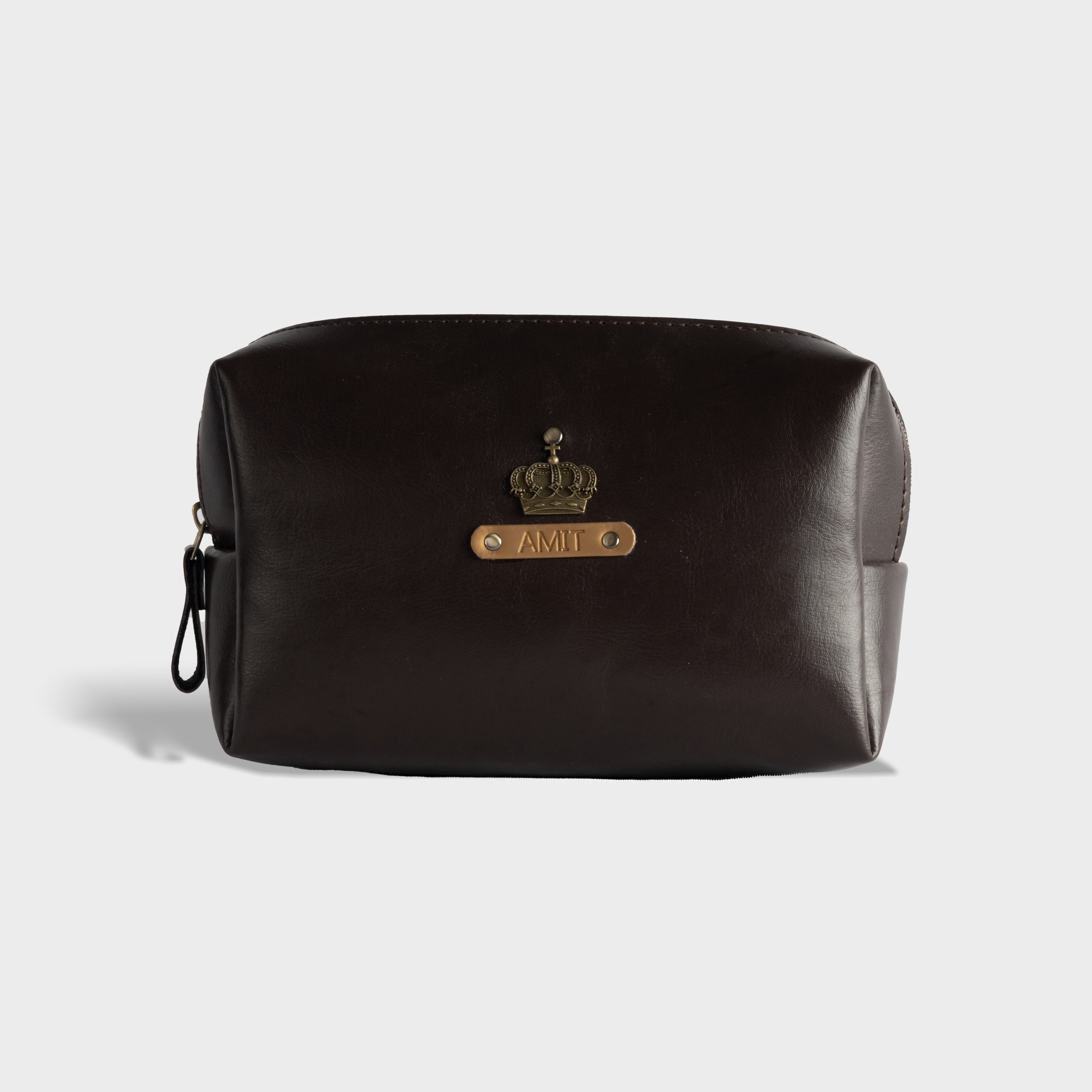 Personalised Travel Pouch -Brown