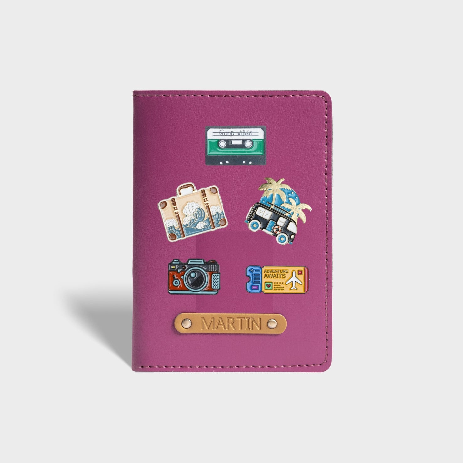 Customized Passport Cover-Purple