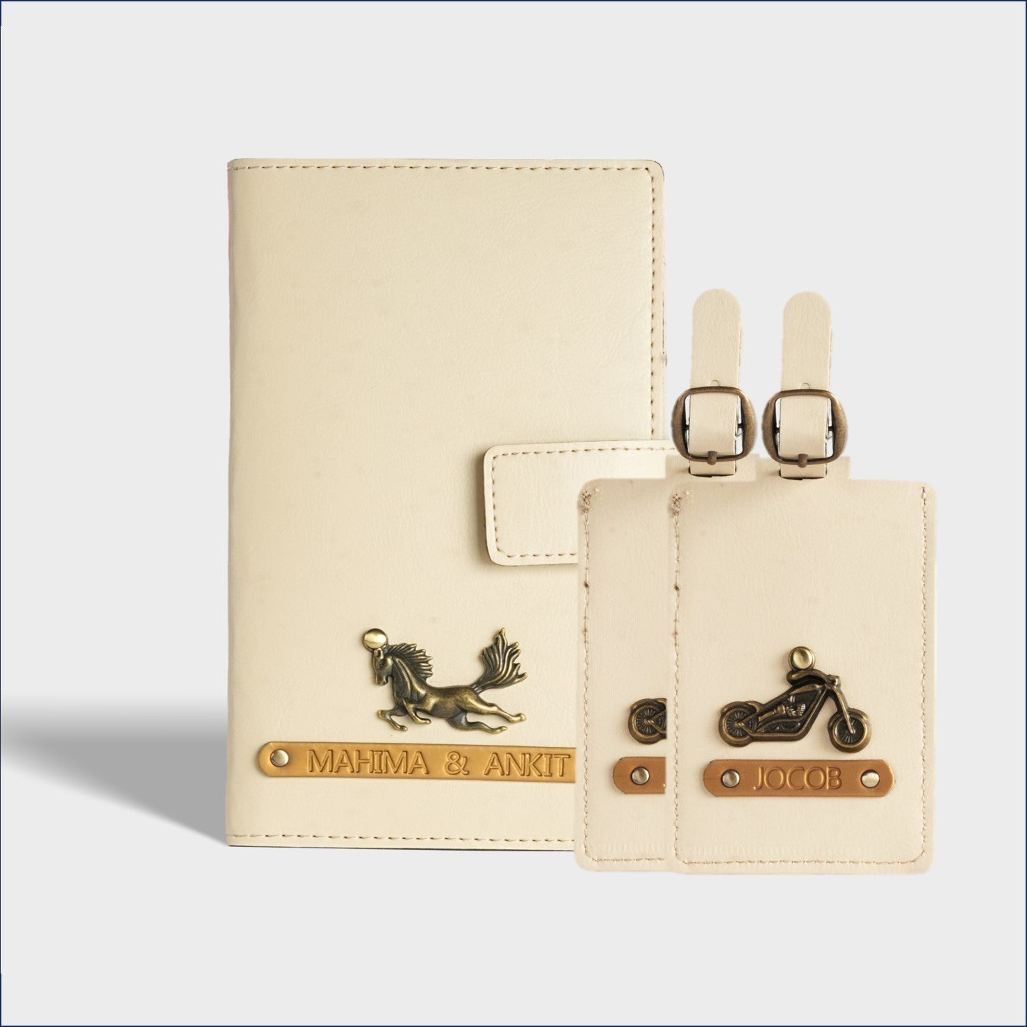 Dual Passport holder & 2 Premium Tag