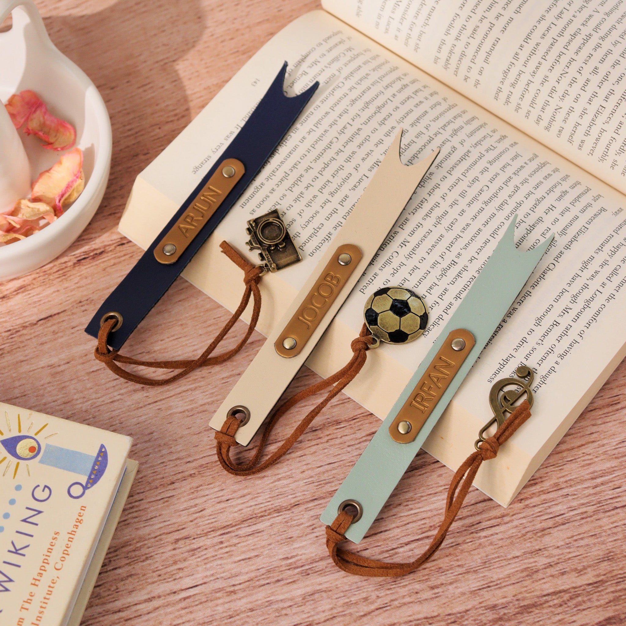 Customized Book Mark, Bookmark, Leather BookMark