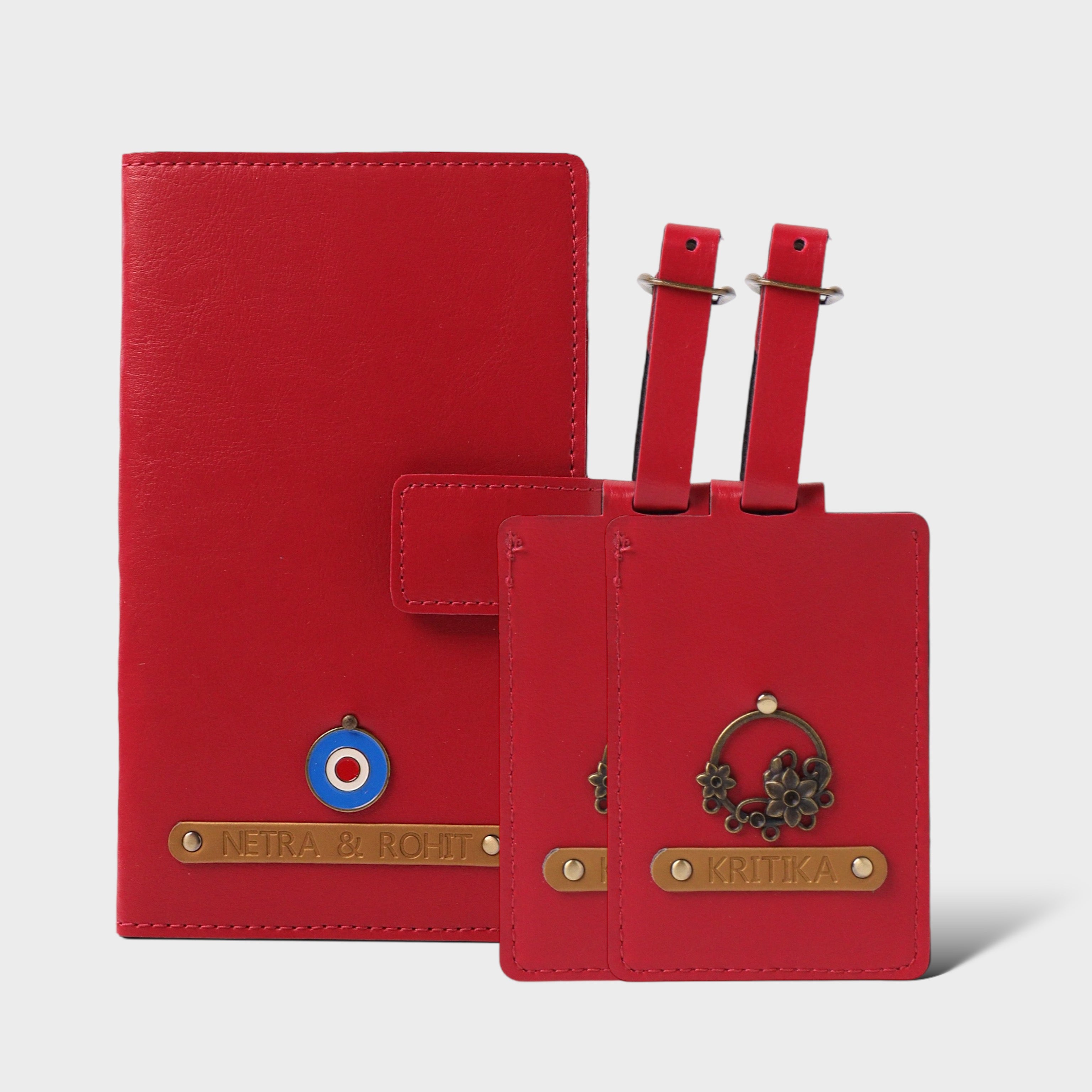 Dual Passport holder & 2 Premium Tag