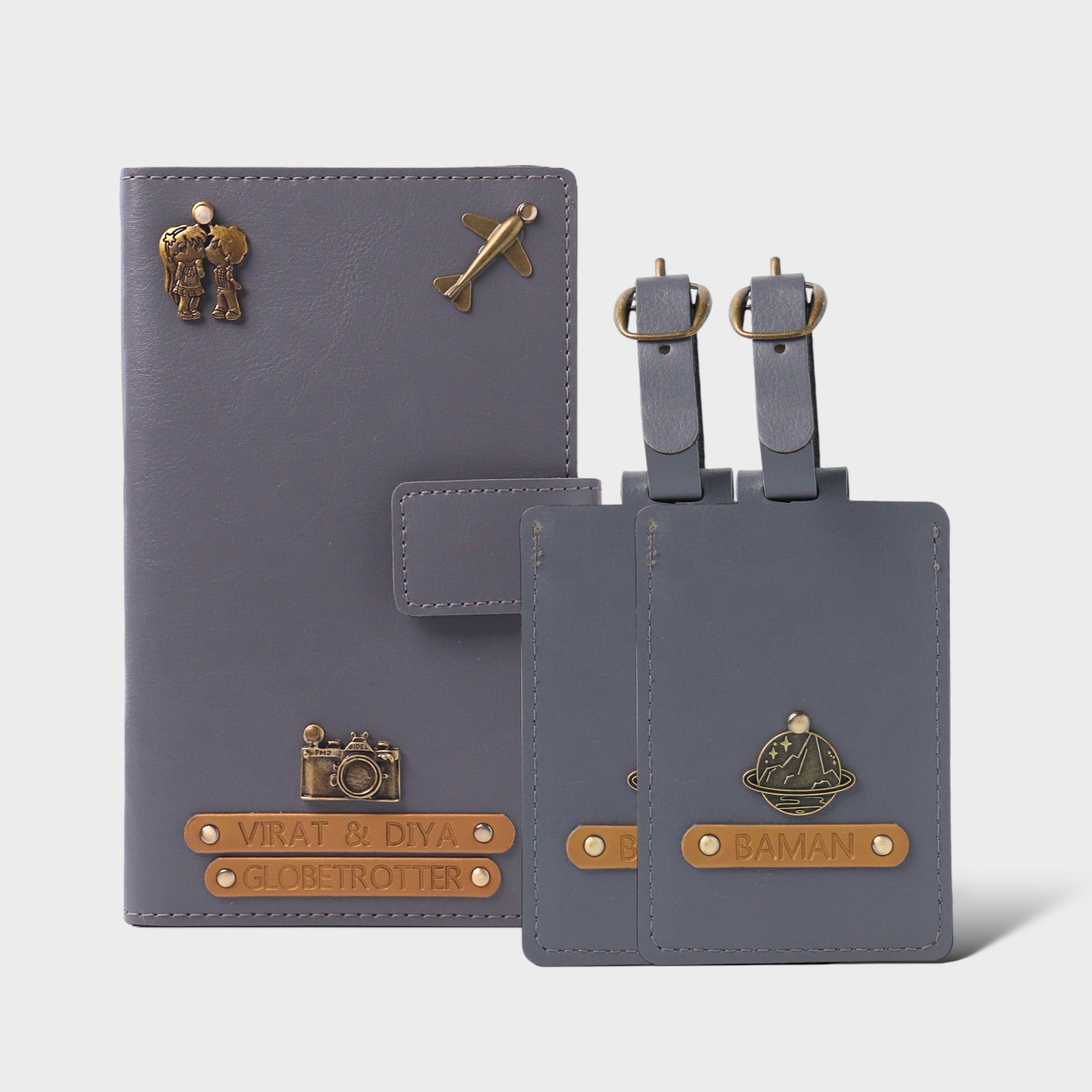 Dual Passport holder & 2 Premium Tag