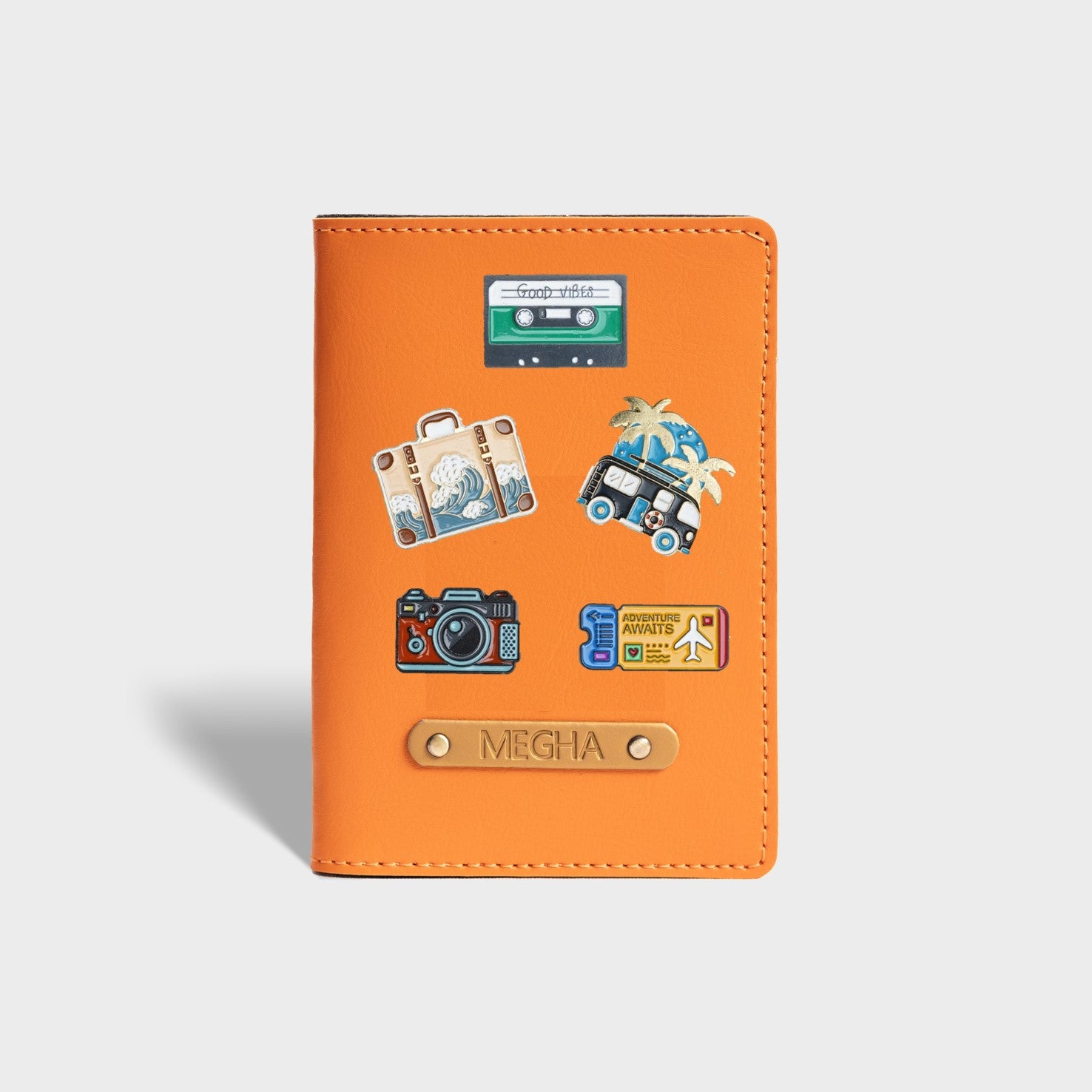 Customized Passport Cover-Orange