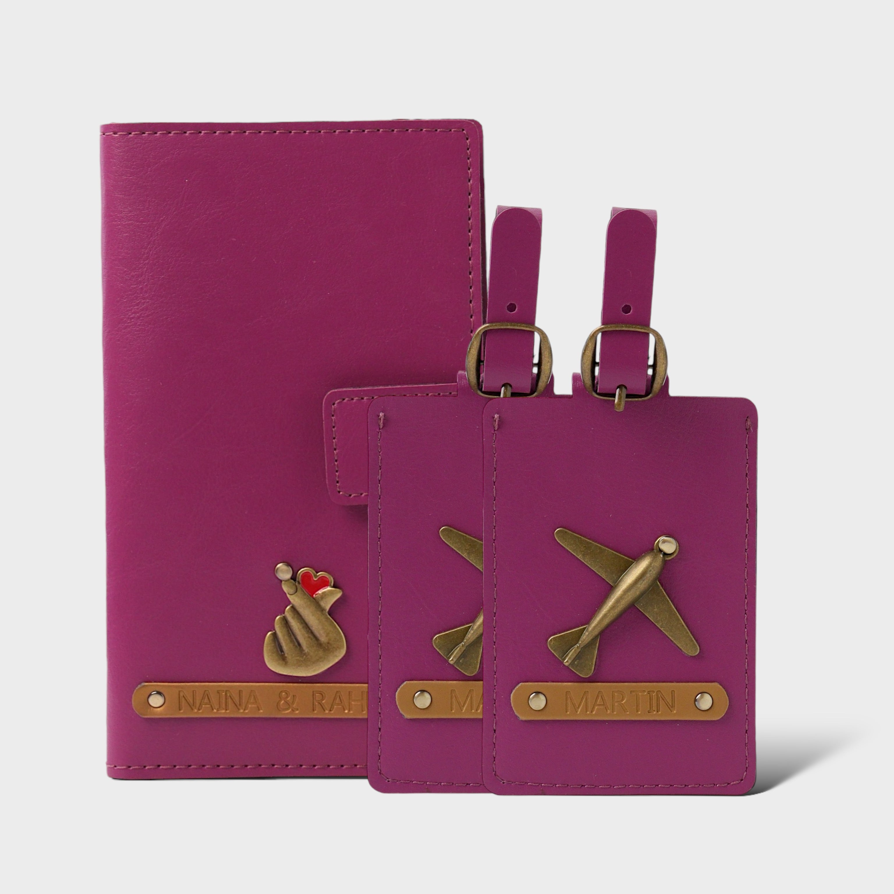 Dual Passport holder & 2 Premium Tag