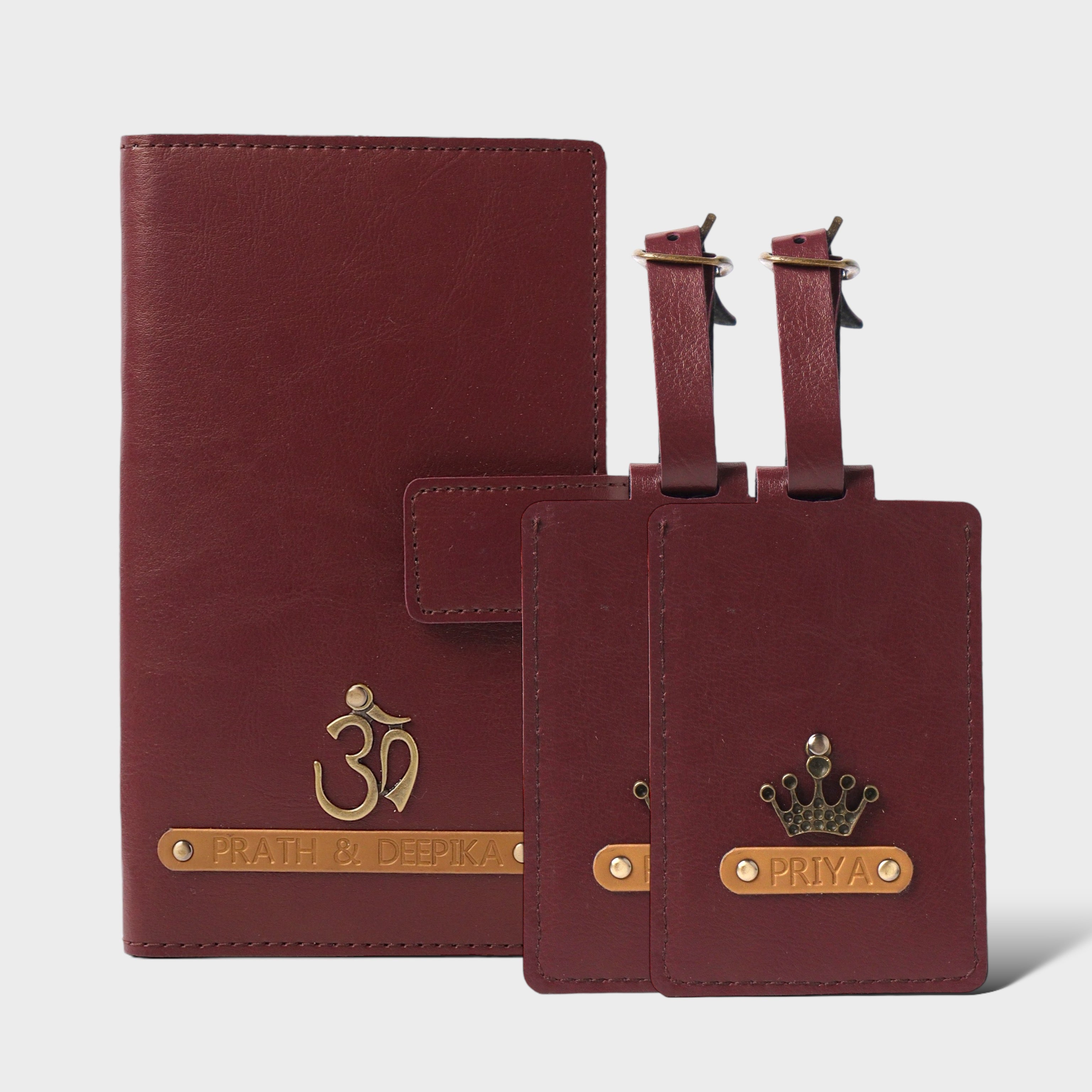 Dual Passport holder & 2 Premium Tag