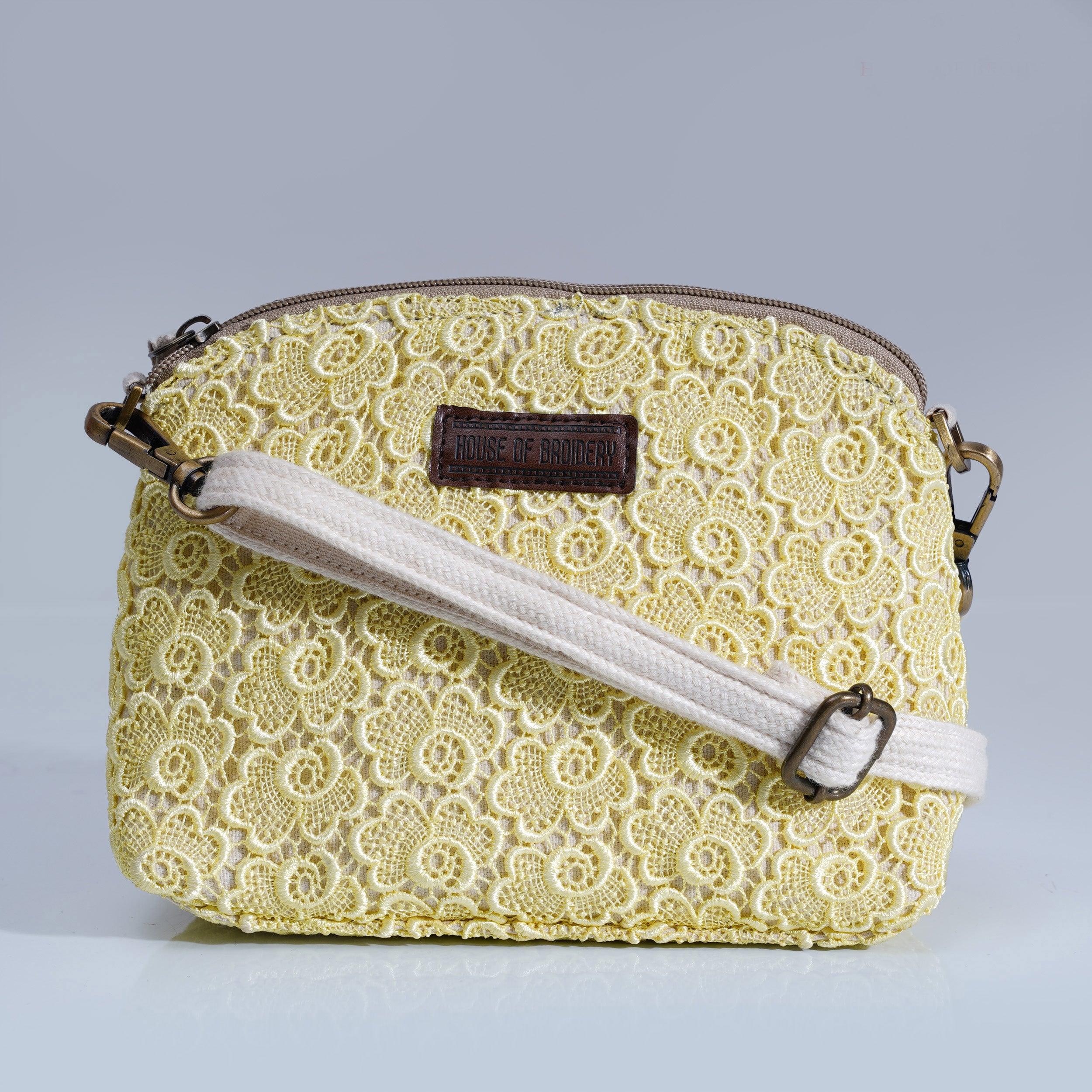 Arc Crossbody Sling bag - Lemon Yellow - Travelsleek