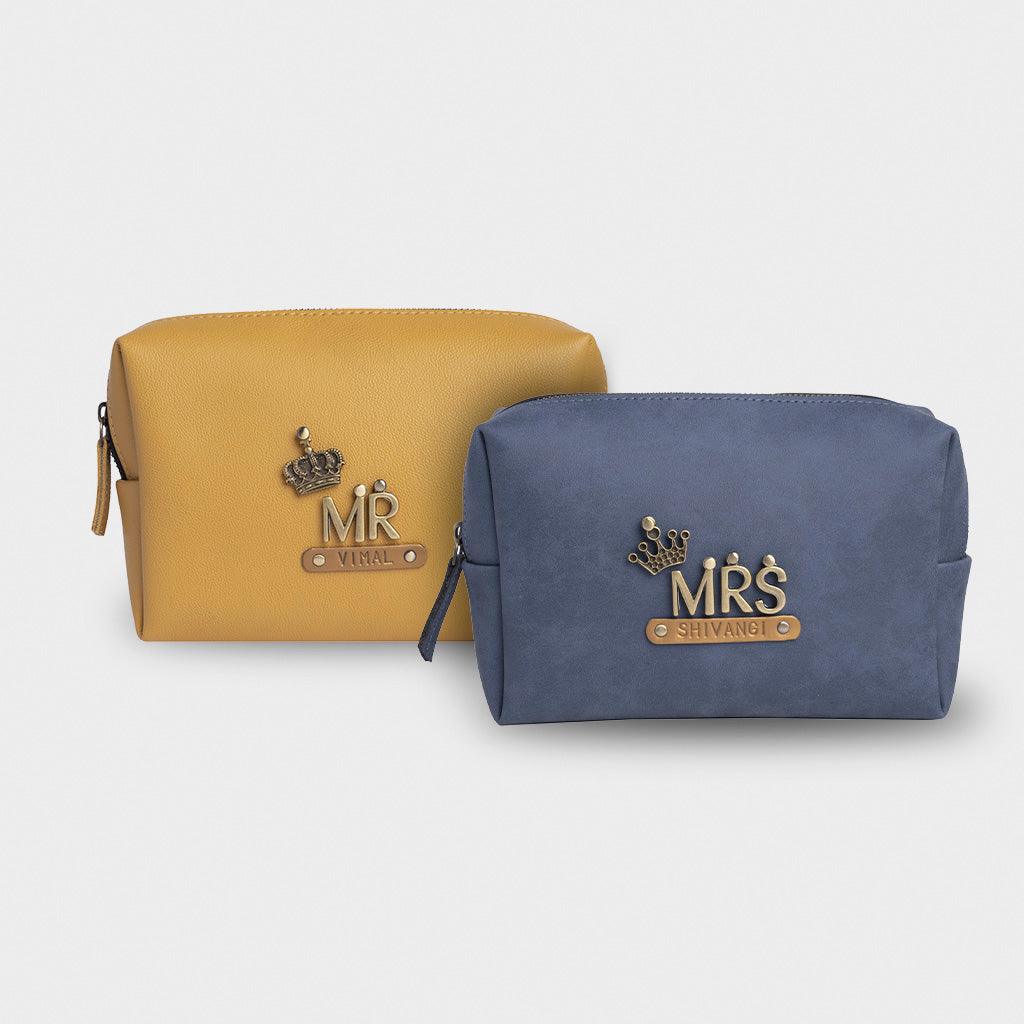 Mr & Mrs Personalised Travel Pouch - Travelsleek