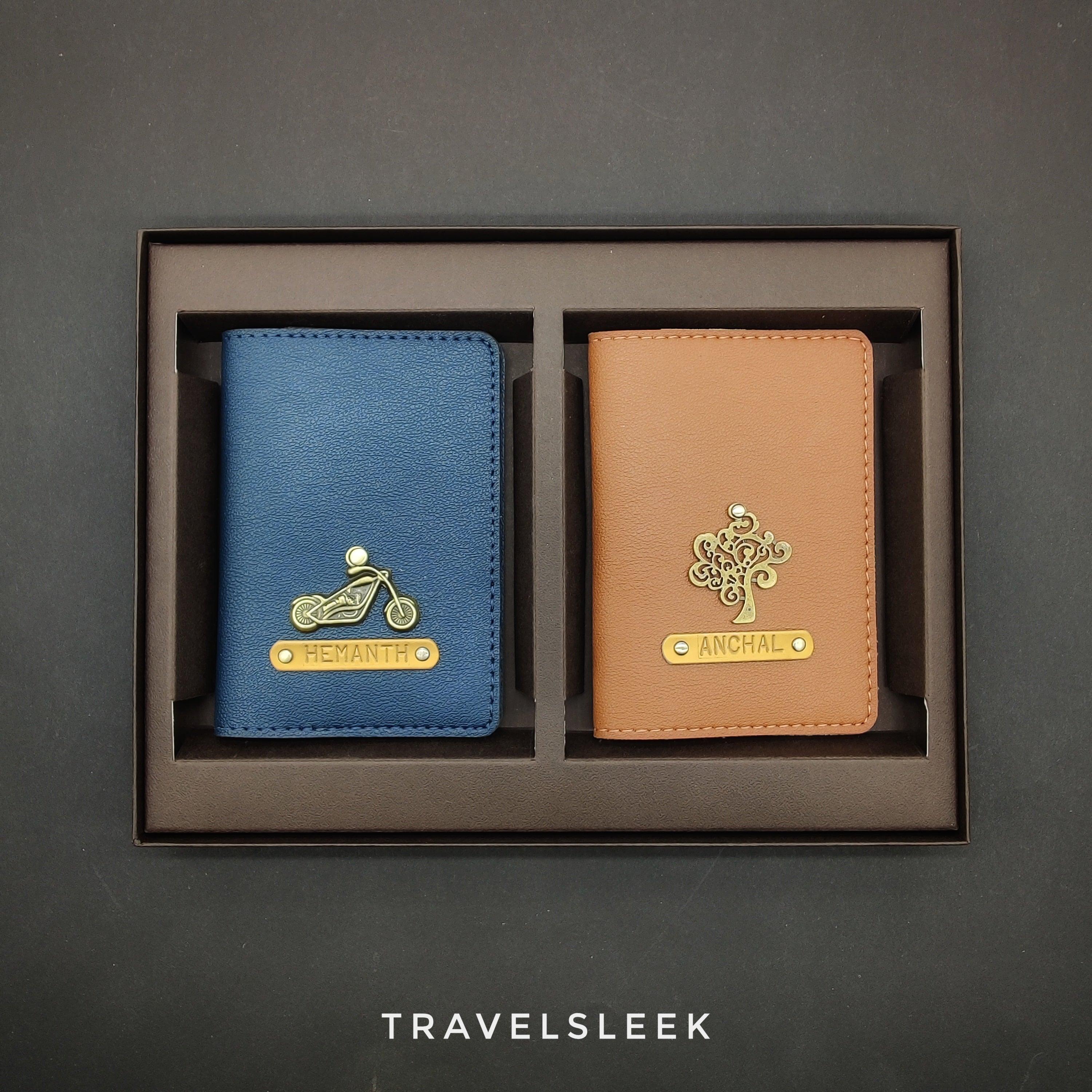 Personalised Passport Cover - set of 2 - Travelsleek